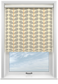 Orla Kiely Two Colour Stem, Warm Grey - Roller Blind